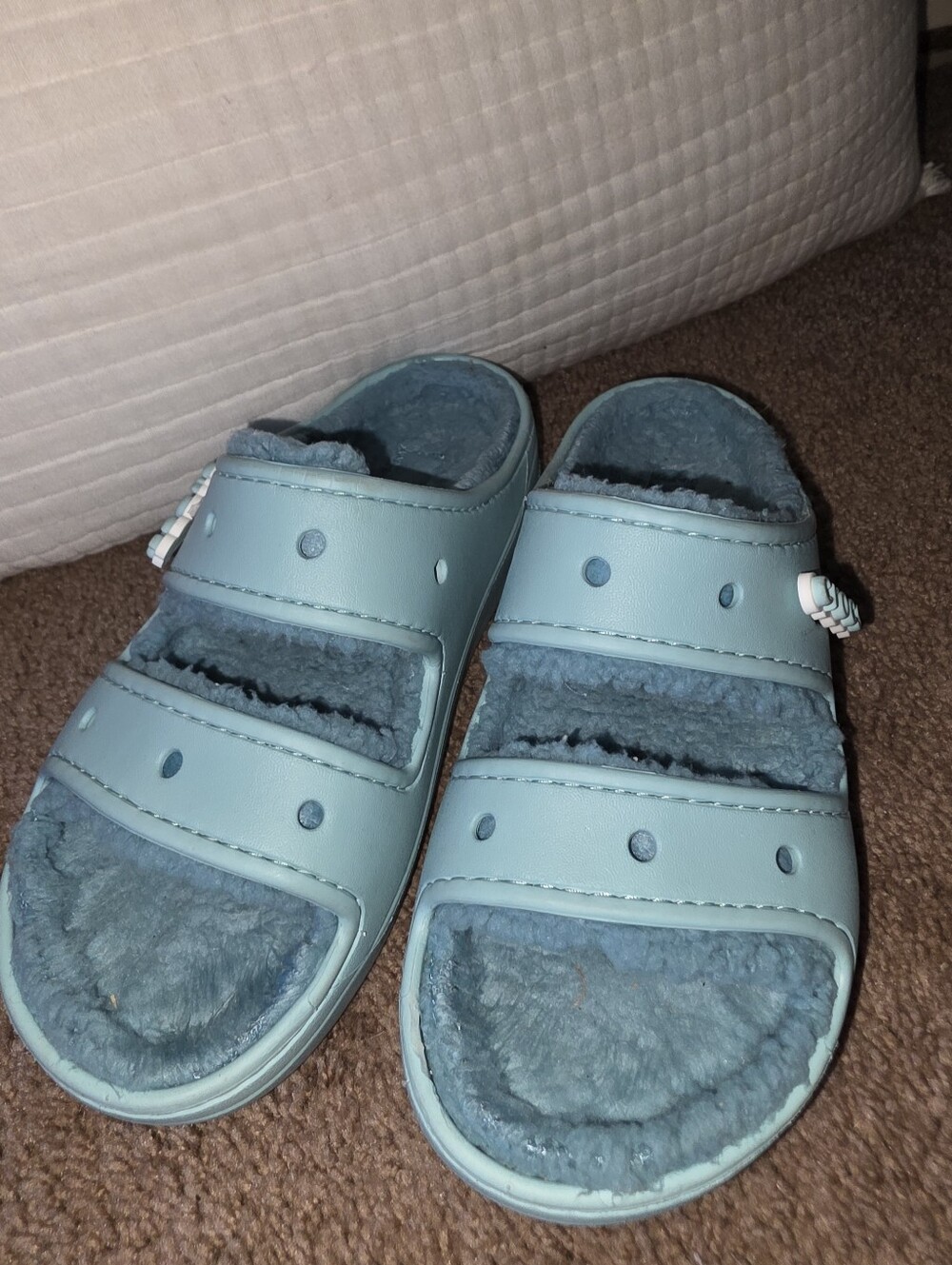 CROCS CLASSIC COZY SANDAL Blue US Womens 7 Mens 5